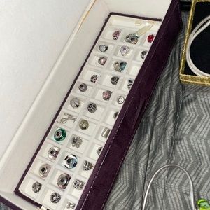 Many authentic Pandora charms and bracelets, necklaces